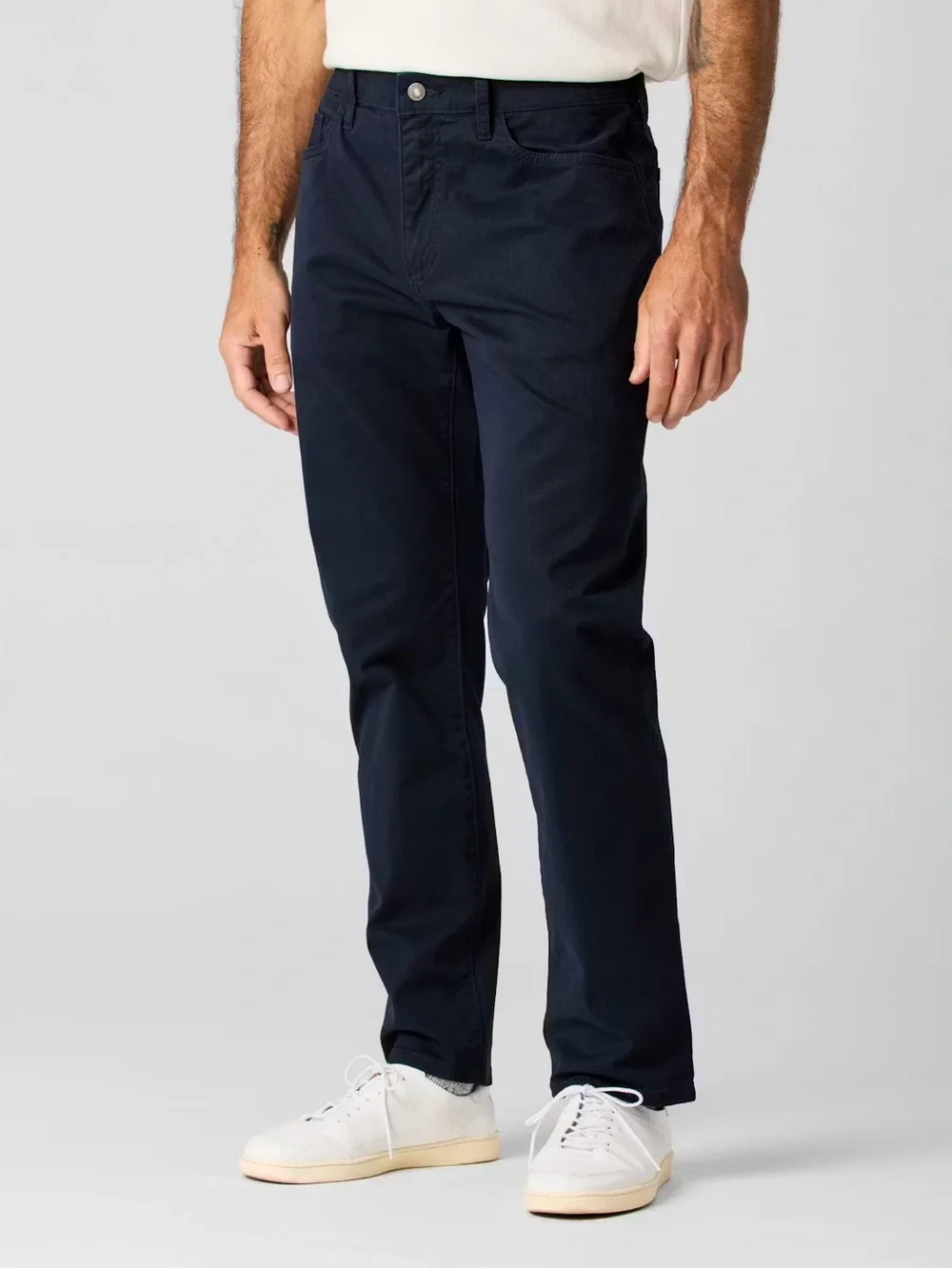 Flint and Tinder 365 5-Pocket Pant in Navy Blue Cotton Size 34 Waist X 32 Length